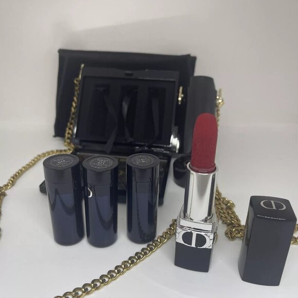 DIOR 2022 LIMITED EDITION ROUGE DIOR MINAUDIERE CLUTCH LIPSTICK COLLECTION - Picture 8 of 16